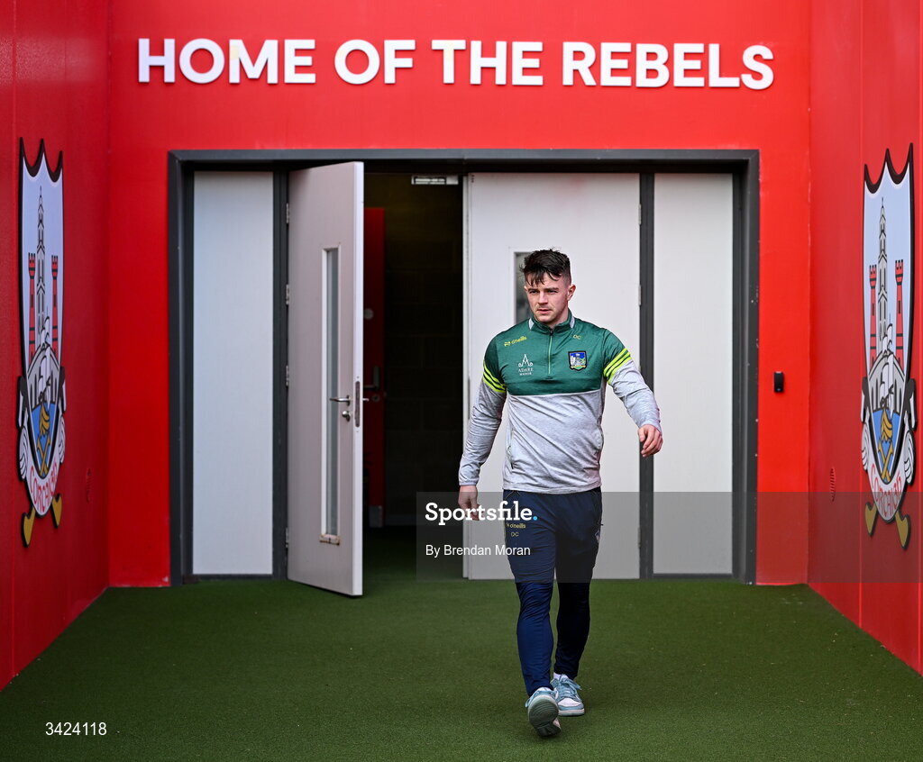 12 April 2026; Oran Collins of Limerick before the Munster GAA Football Senior Championship quarter-final match between Cork and Limerick at SuperValu Páirc Uí Chaoimh in Cork. Photo by Brendan Moran/Sportsfile