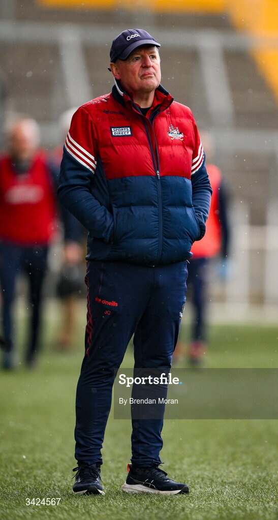 12 April 2026; Cork manager John Cleary during the Munster GAA Football Senior Championship quarter-final match between Cork and Limerick at SuperValu Páirc Uí Chaoimh in Cork. Photo by Brendan Moran/Sportsfile