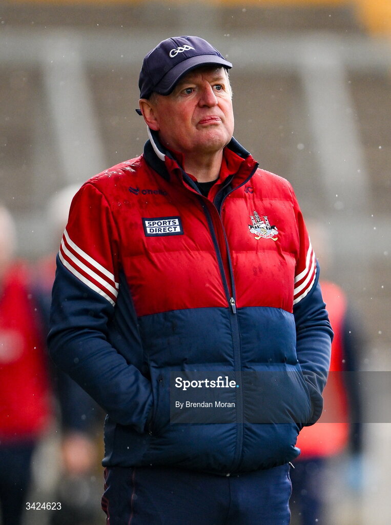 12 April 2026; Cork manager John Cleary during the Munster GAA Football Senior Championship quarter-final match between Cork and Limerick at SuperValu Páirc Uí Chaoimh in Cork. Photo by Brendan Moran/Sportsfile