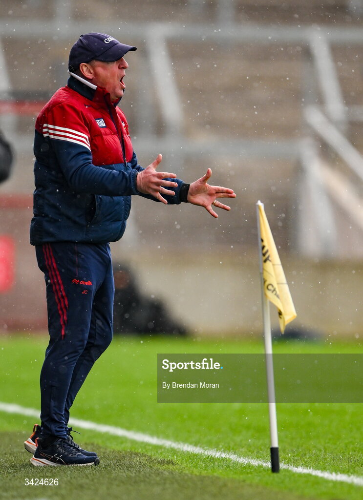 12 April 2026; Cork manager John Cleary during the Munster GAA Football Senior Championship quarter-final match between Cork and Limerick at SuperValu Páirc Uí Chaoimh in Cork. Photo by Brendan Moran/Sportsfile