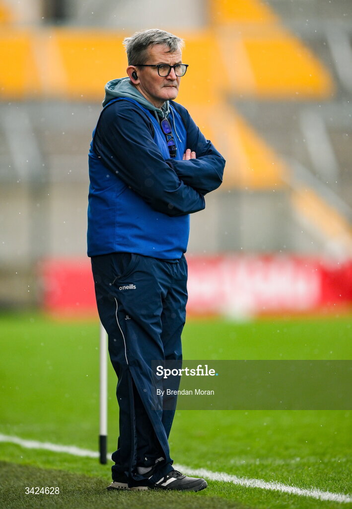 12 April 2026; Limerick manager Jimmy Lee  during the Munster GAA Football Senior Championship quarter-final match between Cork and Limerick at SuperValu Páirc Uí Chaoimh in Cork. Photo by Brendan Moran/Sportsfile