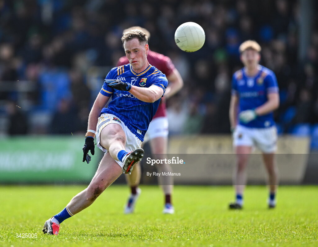 12 April 2026; Cian Brady of Longford during the Leinster GAA Football Senior Championship Round 1 match between Longford and Westmeath at Glennon Bros Pearse Park in Longford. Photo by Ray McManus/Sportsfile