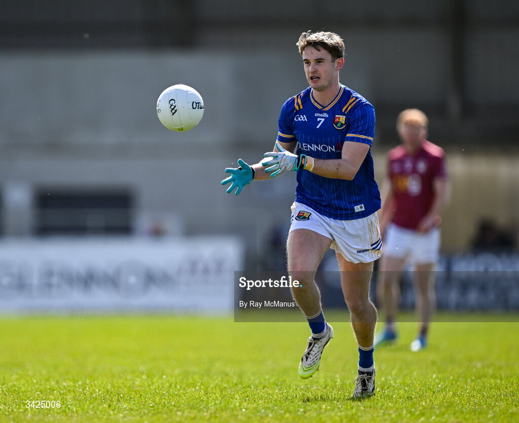 12 April 2026; Dessie Reynolds of Longford during the Leinster GAA Football Senior Championship Round 1 match between Longford and Westmeath at Glennon Bros Pearse Park in Longford. Photo by Ray McManus/Sportsfile