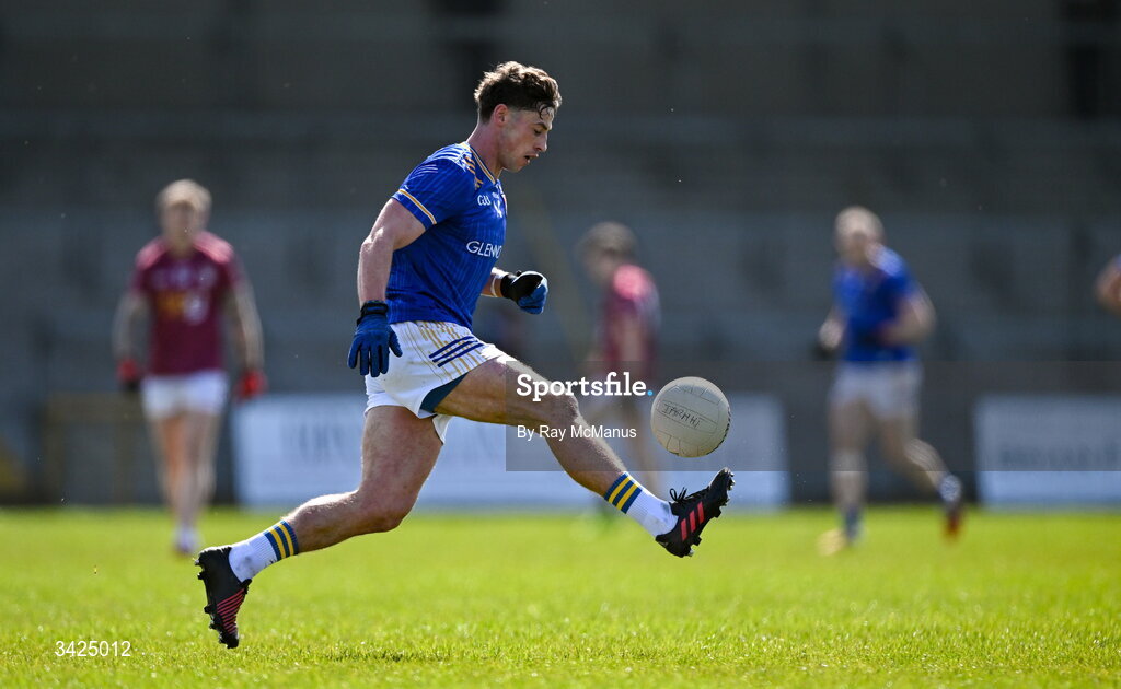 12 April 2026; Joseph Hagan of Longford during the Leinster GAA Football Senior Championship Round 1 match between Longford and Westmeath at Glennon Bros Pearse Park in Longford. Photo by Ray McManus/Sportsfile