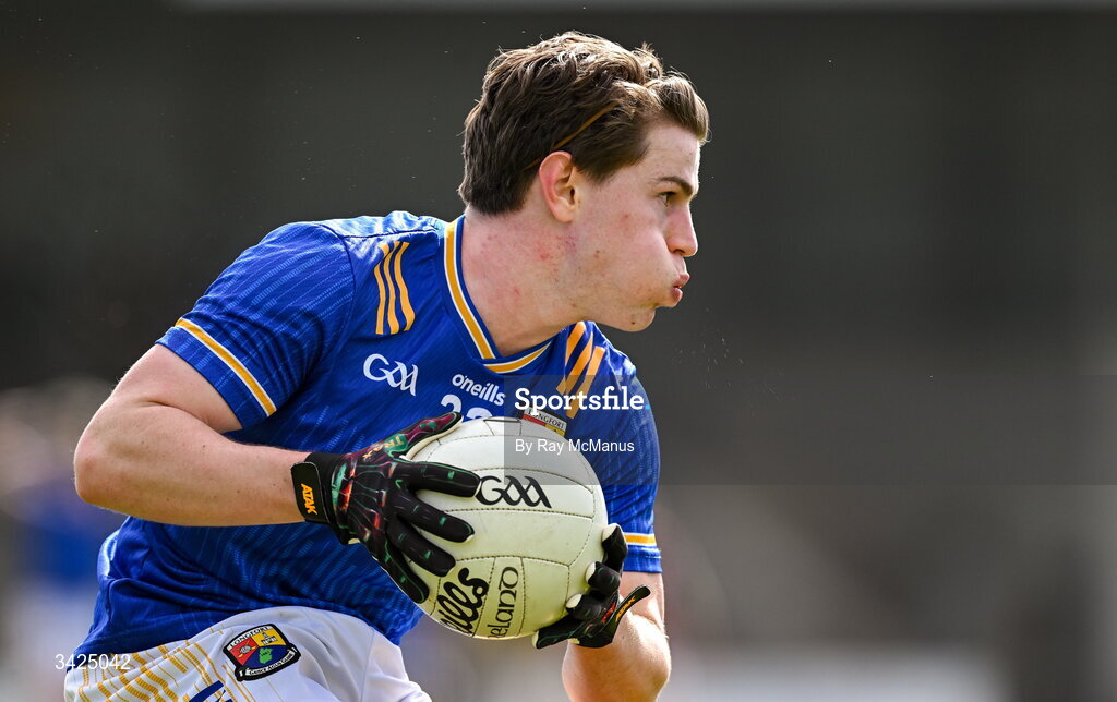 12 April 2026; Paddy Moran of Longford during the Leinster GAA Football Senior Championship Round 1 match between Longford and Westmeath at Glennon Bros Pearse Park in Longford. Photo by Ray McManus/Sportsfile