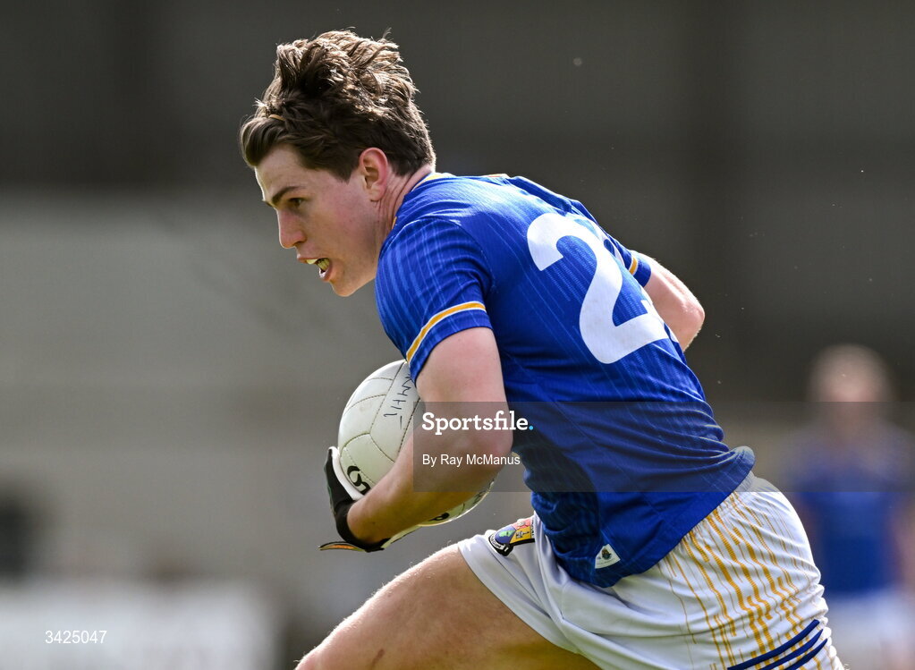 12 April 2026; Paddy Moran of Longford during the Leinster GAA Football Senior Championship Round 1 match between Longford and Westmeath at Glennon Bros Pearse Park in Longford. Photo by Ray McManus/Sportsfile