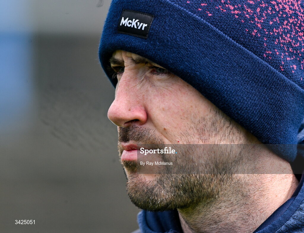 12 April 2026; Westmeath manager Mark McHugh before the Leinster GAA Football Senior Championship Round 1 match between Longford and Westmeath at Glennon Bros Pearse Park in Longford. Photo by Ray McManus/Sportsfile