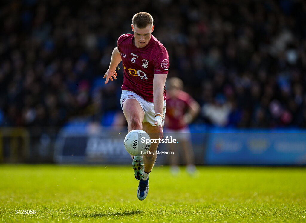 12 April 2026; Shane Allen of Westmeath during the Leinster GAA Football Senior Championship Round 1 match between Longford and Westmeath at Glennon Bros Pearse Park in Longford. Photo by Ray McManus/Sportsfile