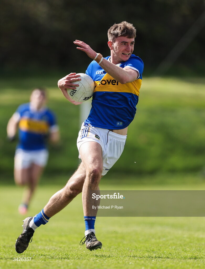 12 April 2026; James Morris of Tipperary during the Munster GAA Football Senior Championship quarter-final match between Waterford and Tipperary at Cappoquin Logistics Fraher Field in Waterford. Photo by Michael P Ryan/Sportsfile