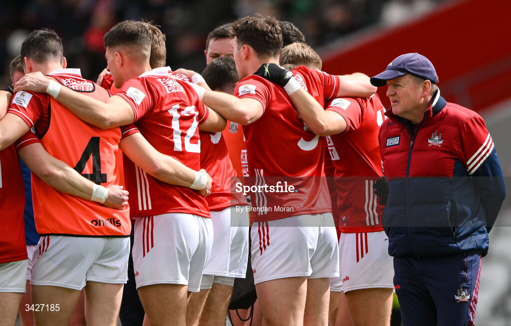 12 April 2026; Cork manager John Cleary before the Munster GAA Football Senior Championship quarter-final match between Cork and Limerick at SuperValu Páirc Uí Chaoimh in Cork. Photo by Brendan Moran/Sportsfile