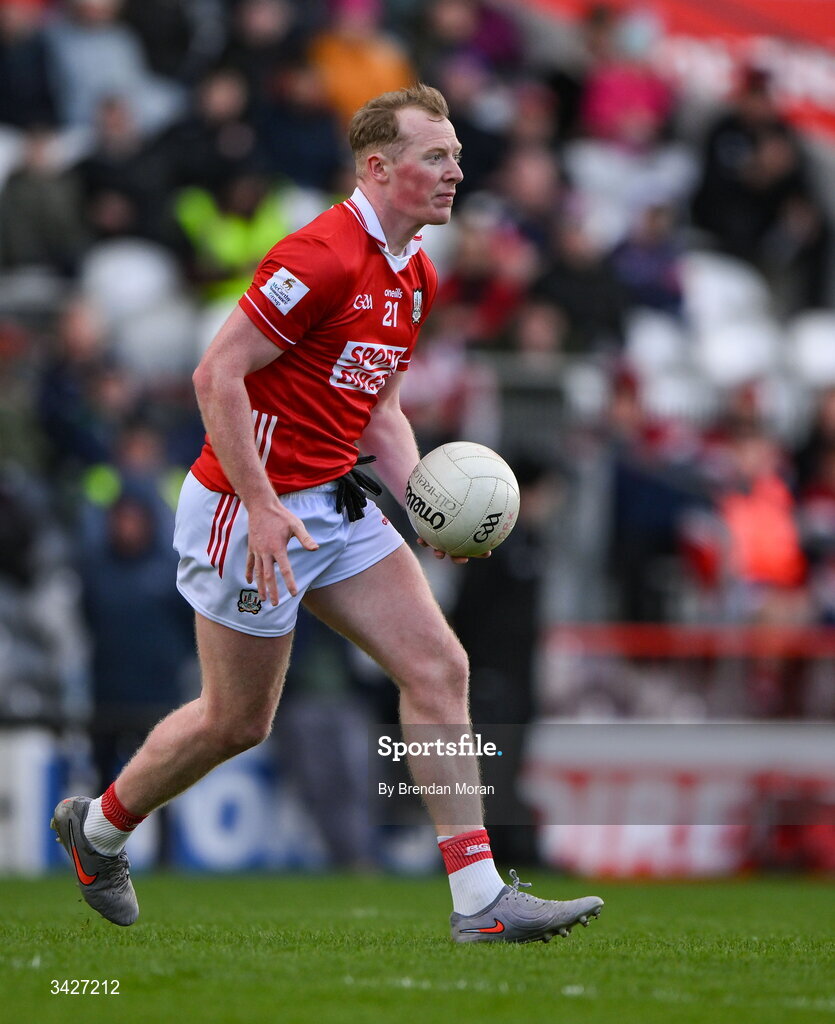 12 April 2026; Conor Cahalane of Cork during the Munster GAA Football Senior Championship quarter-final match between Cork and Limerick at SuperValu Páirc Uí Chaoimh in Cork. Photo by Brendan Moran/Sportsfile