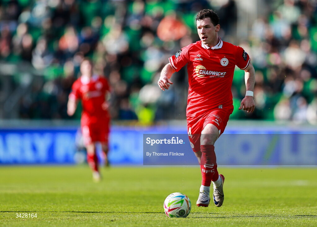 6 April 2026; Ali Coote of Shelbourne during the SSE Airtricity Men's Premier Division match between Shamrock Rovers and Shelbourne at Tallaght Stadium in Dublin. Photo by Thomas Flinkow/Sportsfile