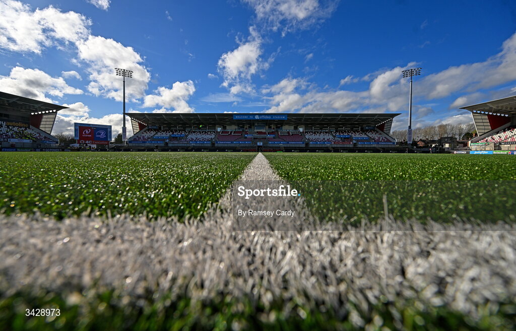 17 April 2026; A general view before the United Rugby Championship match between Ulster and Leinster at Affidea Stadium in Belfast. Photo by Ramsey Cardy/Sportsfile