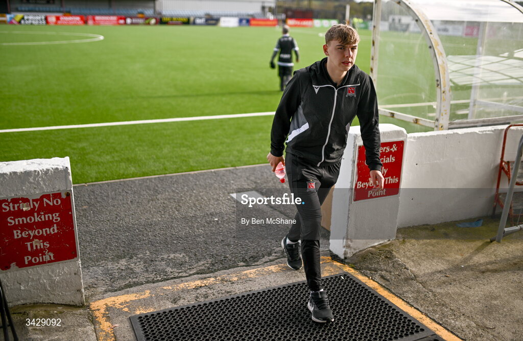 17 April 2026; Ronan Teahan of Dundalk before the SSE Airtricity Men's Premier Division match between Dundalk and Galway United at Oriel Park in Dundalk, Louth. Photo by Ben McShane/Sportsfile