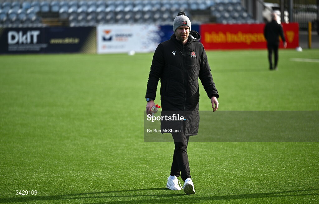 17 April 2026; Dundalk manager Ciaran Kilduff before the SSE Airtricity Men's Premier Division match between Dundalk and Galway United at Oriel Park in Dundalk, Louth. Photo by Ben McShane/Sportsfile