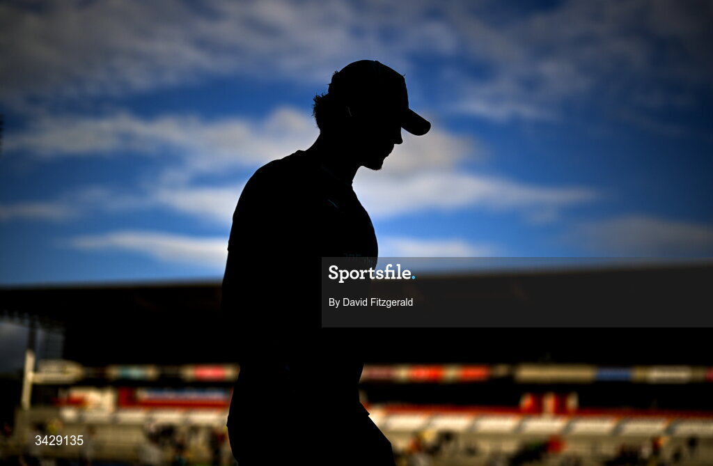 17 April 2026; Joshua Kenny of Leinster walks the pitch before the United Rugby Championship match between Ulster and Leinster at Affidea Stadium in Belfast. Photo by David Fitzgerald/Sportsfile