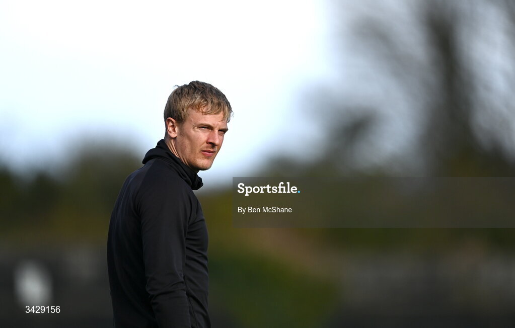 17 April 2026; Kris Twardek of Galway United before the SSE Airtricity Men's Premier Division match between Dundalk and Galway United at Oriel Park in Dundalk, Louth. Photo by Ben McShane/Sportsfile