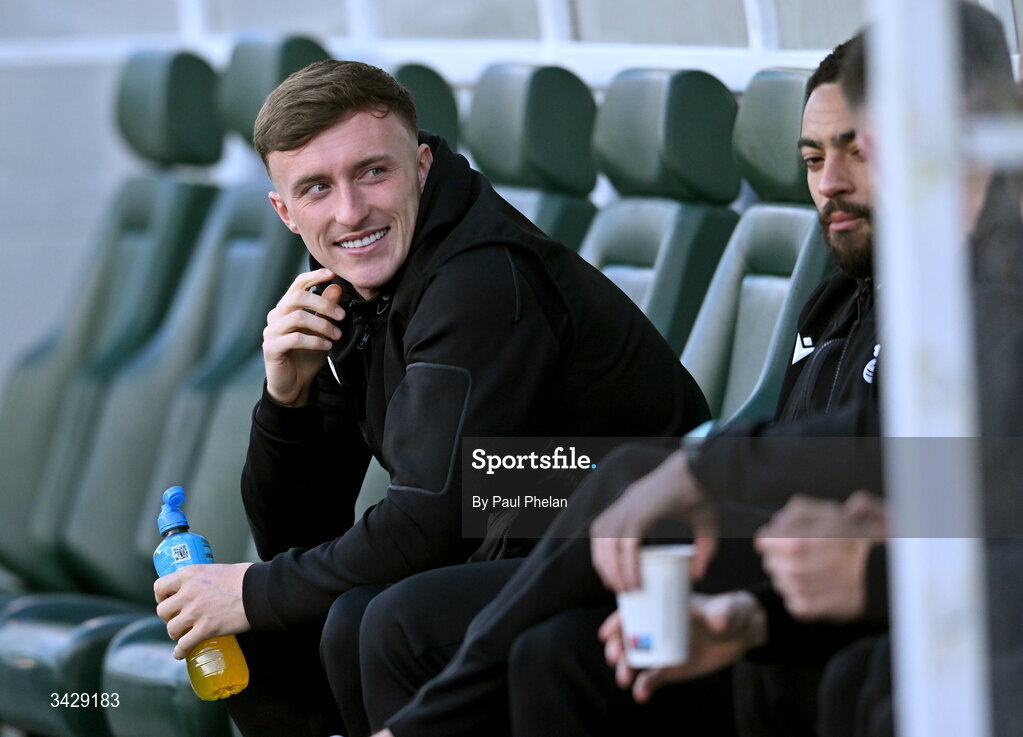 17 April 2026; Danny Grant of Shamrock Rovers before the SSE Airtricity Men's Premier Division match between Shamrock Rovers and Bohemians at Tallaght Stadium in Dublin. Photo by Paul Phelan/Sportsfile