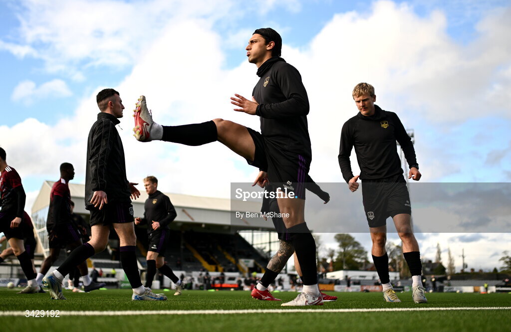 17 April 2026; Gianfranco Facchineri of Galway United before the SSE Airtricity Men's Premier Division match between Dundalk and Galway United at Oriel Park in Dundalk, Louth. Photo by Ben McShane/Sportsfile