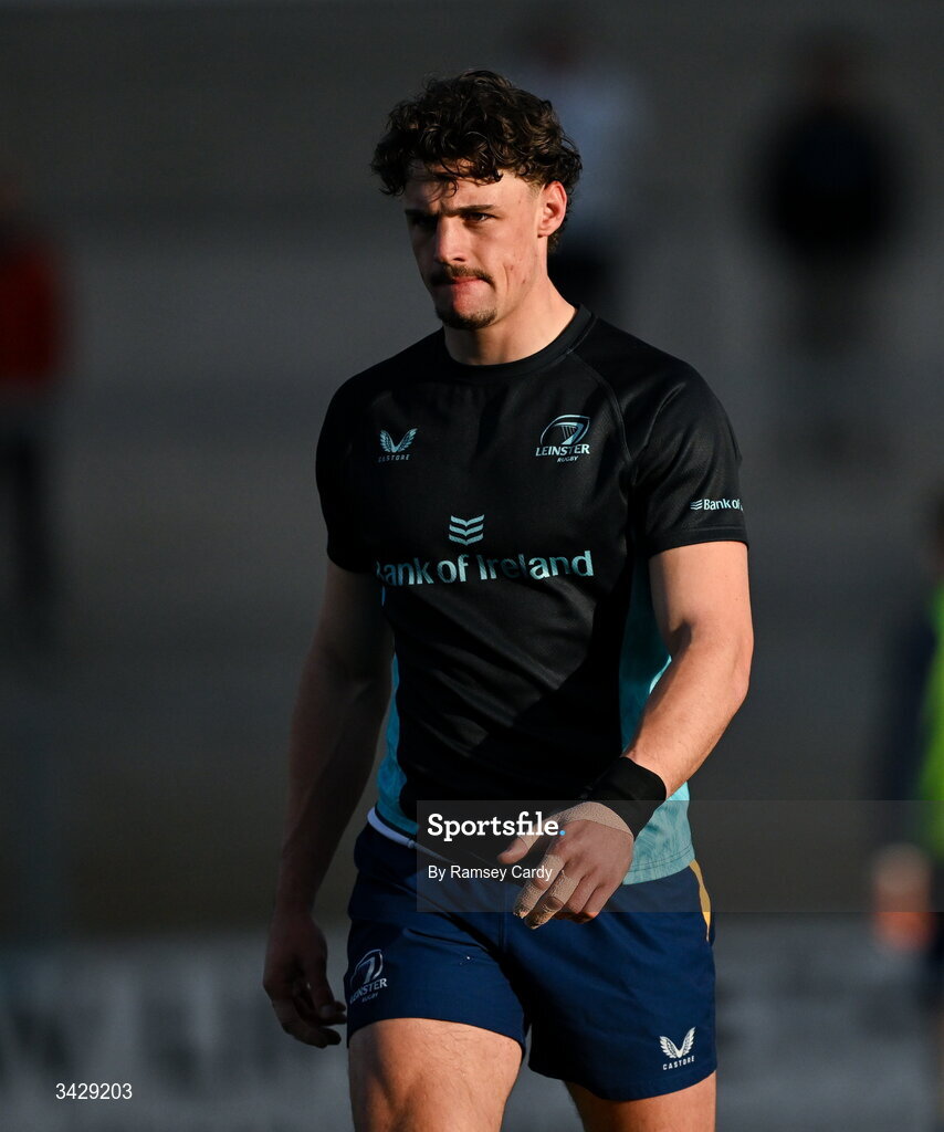 17 April 2026; Joshua Kenny of Leinster before the United Rugby Championship match between Ulster and Leinster at Affidea Stadium in Belfast. Photo by Ramsey Cardy/Sportsfile