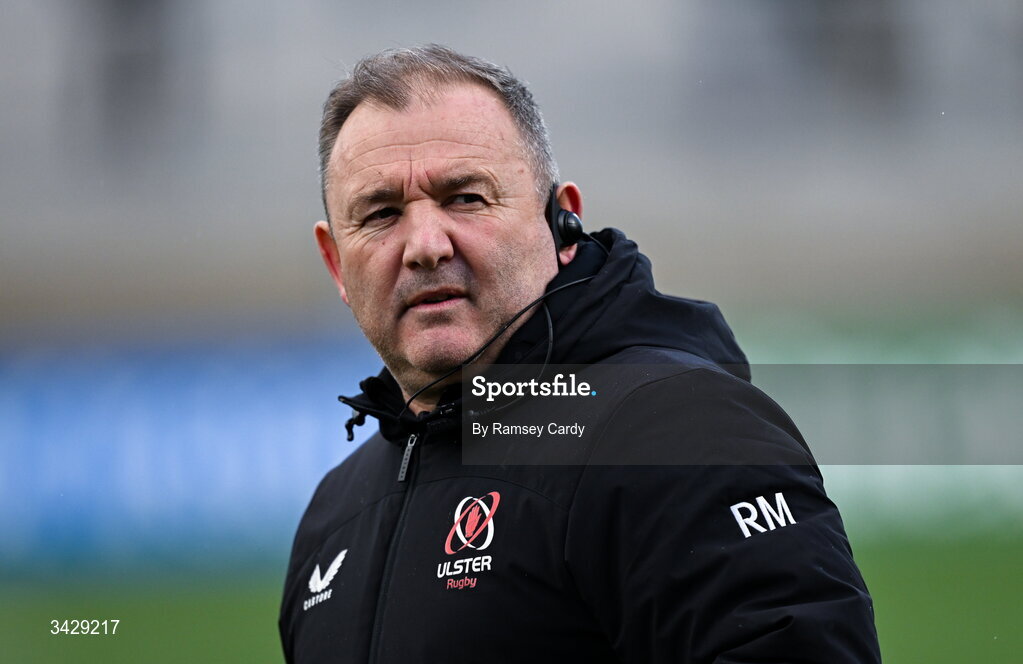 17 April 2026; Ulster head coach Richie Murphy before the United Rugby Championship match between Ulster and Leinster at Affidea Stadium in Belfast. Photo by Ramsey Cardy/Sportsfile