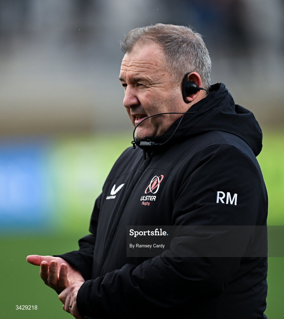 17 April 2026; Ulster head coach Richie Murphy before the United Rugby Championship match between Ulster and Leinster at Affidea Stadium in Belfast. Photo by Ramsey Cardy/Sportsfile