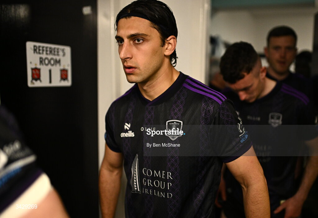 17 April 2026; Gianfranco Facchineri of Galway United before the SSE Airtricity Men's Premier Division match between Dundalk and Galway United at Oriel Park in Dundalk, Louth. Photo by Ben McShane/Sportsfile
