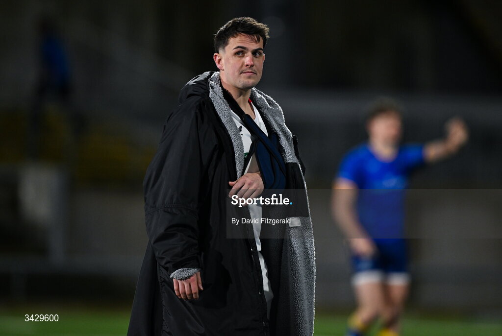 17 April 2026; James Hume of Ulster after the United Rugby Championship match between Ulster and Leinster at Affidea Stadium in Belfast. Photo by David Fitzgerald/Sportsfile