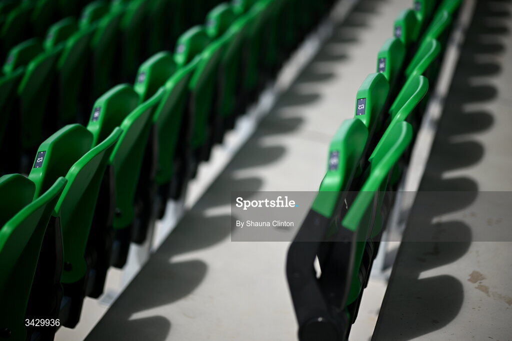 18 April 2026; A detailed view before the Women's U21 Six Nations Series match between Ireland and Italy at Dexcom Stadium in Galway. Photo by Shauna Clinton/Sportsfile