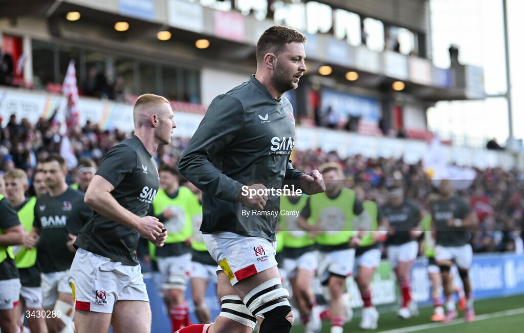17 April 2026; Iain Henderson of Ulster before the United Rugby Championship match between Ulster and Leinster at Affidea Stadium in Belfast. Photo by Ramsey Cardy/Sportsfile