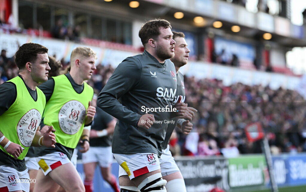 17 April 2026; Sean Reffell of Ulster before the United Rugby Championship match between Ulster and Leinster at Affidea Stadium in Belfast. Photo by Ramsey Cardy/Sportsfile