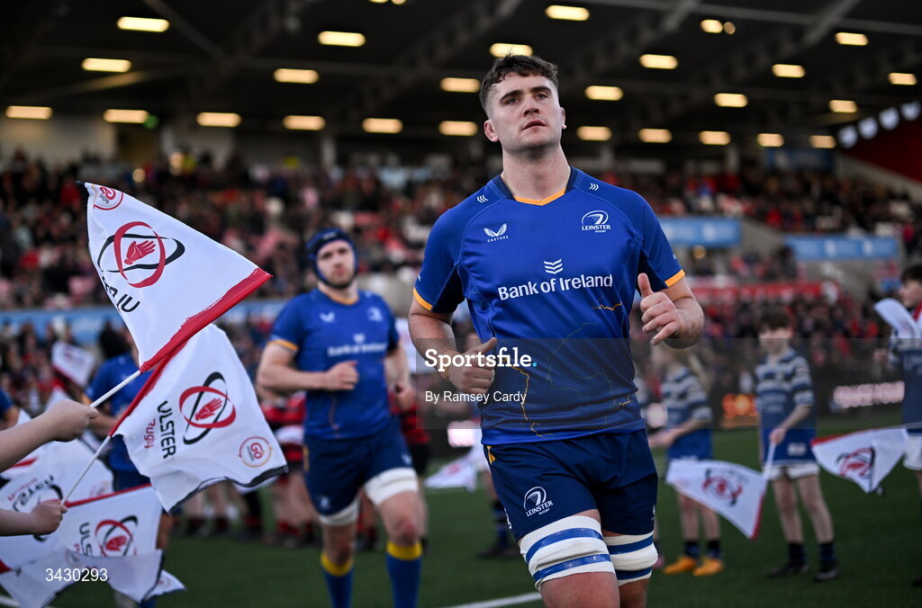 17 April 2026; Brian Deeny of Leinster before the United Rugby Championship match between Ulster and Leinster at Affidea Stadium in Belfast. Photo by Ramsey Cardy/Sportsfile