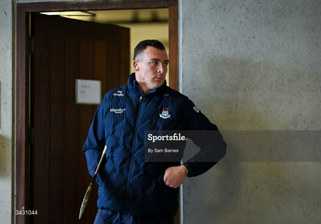 18 April 2026; John Hetherton of Dublin before the Leinster GAA Senior Hurling Championship Round 1 match between Offaly and Dublin at Glenisk O'Connor Park in Tullamore, Offaly. Photo by Sam Barnes/Sportsfile