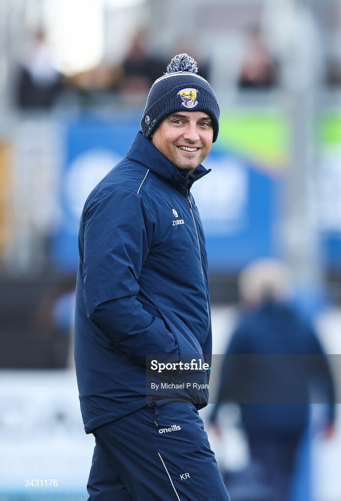 18 April 2026; Wexford manager Keith Rossiter before the Leinster GAA Senior Hurling Championship Round 1 match between Kildare and Wexford at Cedral St Conleth's Park in Newbridge, Kildare. Photo by Michael P Ryan/Sportsfile