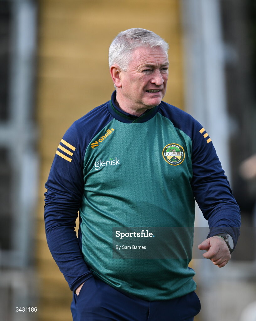 18 April 2026; Offaly manager Johnny Kelly before the Leinster GAA Senior Hurling Championship Round 1 match between Offaly and Dublin at Glenisk O'Connor Park in Tullamore, Offaly. Photo by Sam Barnes/Sportsfile