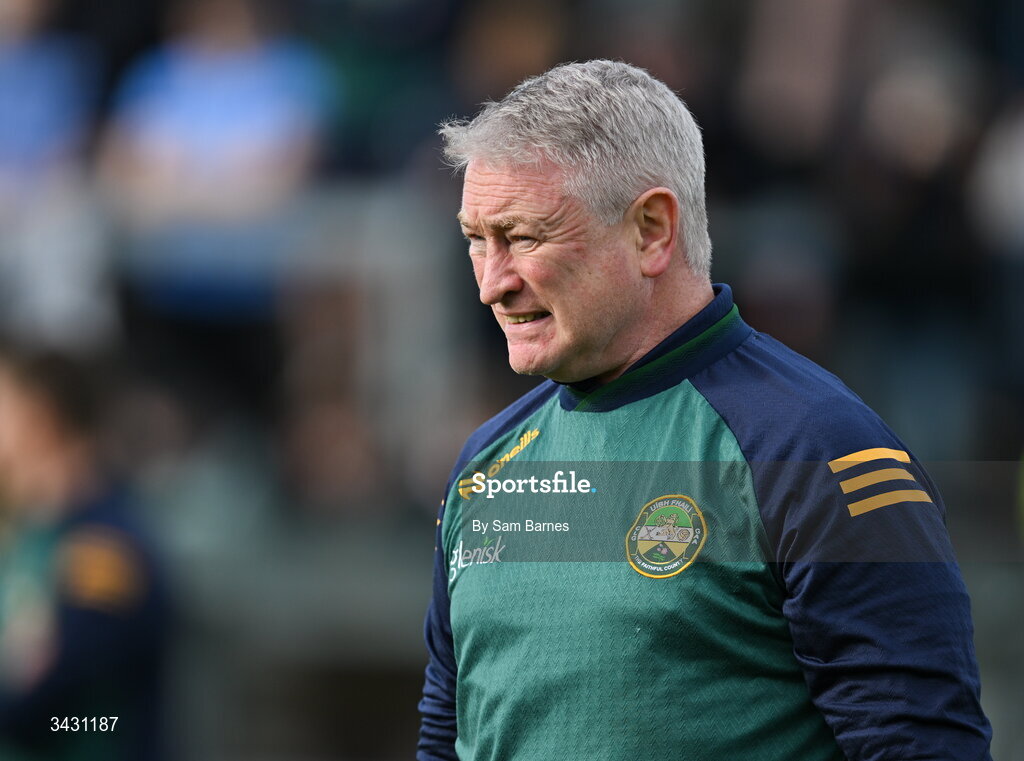 18 April 2026; Offaly manager Johnny Kelly before the Leinster GAA Senior Hurling Championship Round 1 match between Offaly and Dublin at Glenisk O'Connor Park in Tullamore, Offaly. Photo by Sam Barnes/Sportsfile