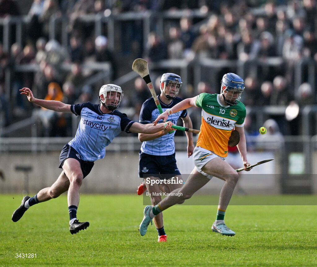18 April 2026; Shane Rigney of Offaly in action against Dublin during the Leinster GAA Senior Hurling Championship Round 1 match between Offaly and Dublin at Glenisk O'Connor Park in Tullamore, Offaly. Photo by Mark Kavanagh/Sportsfile