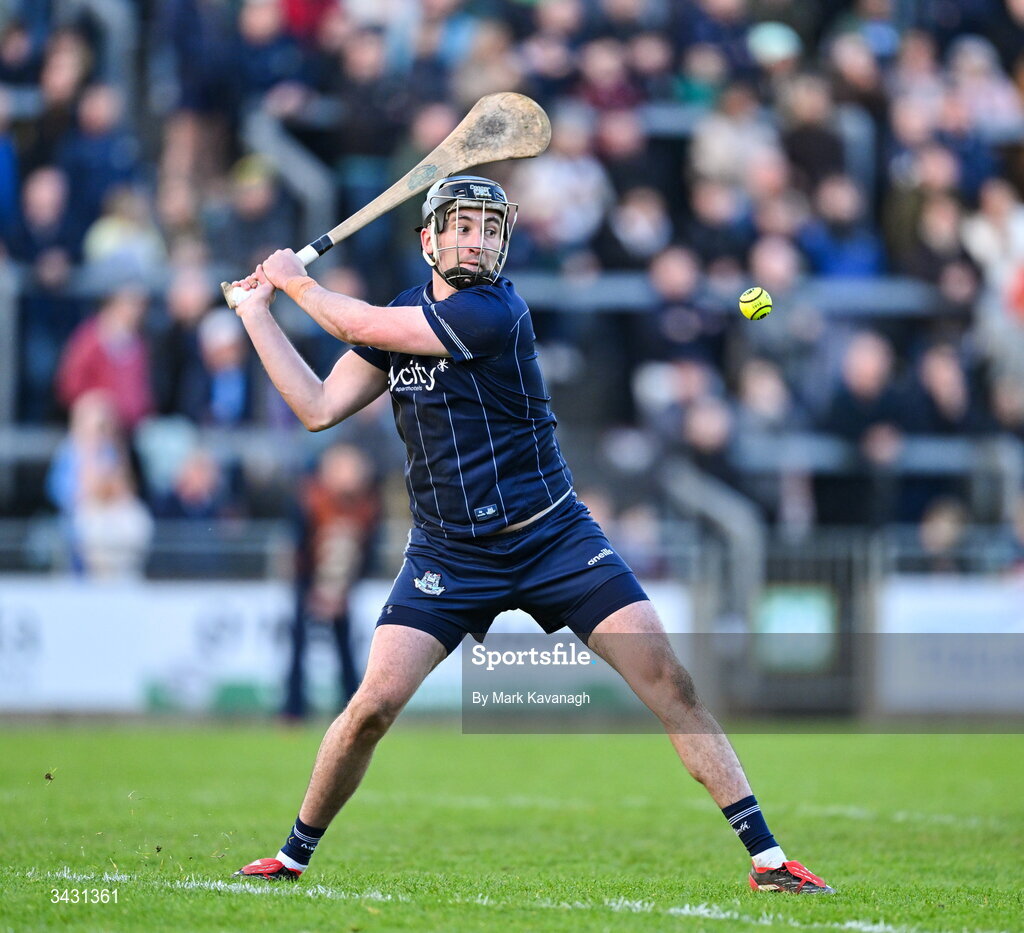 18 April 2026; Dublin goalkeeper Seán Brennan in action during the Leinster GAA Senior Hurling Championship Round 1 match between Offaly and Dublin at Glenisk O'Connor Park in Tullamore, Offaly. Photo by Mark Kavanagh/Sportsfile