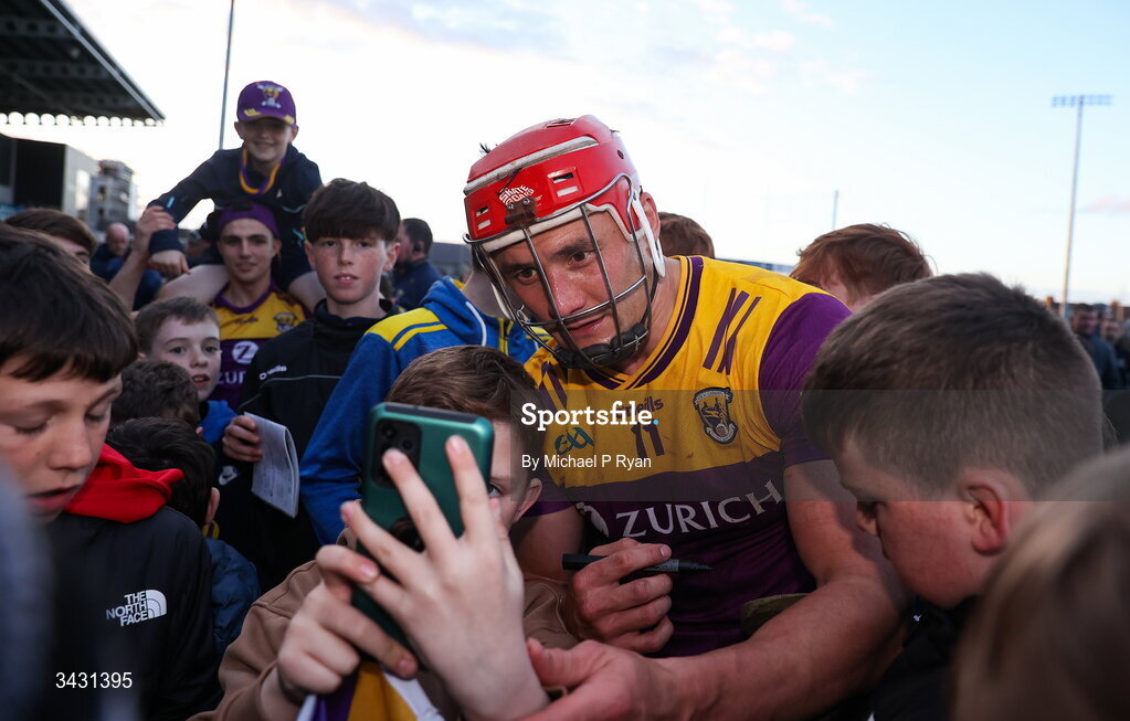 18 April 2026; Lee Chin of Wexford poses for a picture after the Leinster GAA Senior Hurling Championship Round 1 match between Kildare and Wexford at Cedral St Conleth's Park in Newbridge, Kildare. Photo by Michael P Ryan/Sportsfile