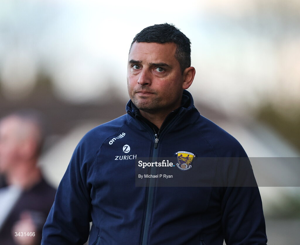 18 April 2026; Wexford manager Keith Rossiter during the Leinster GAA Senior Hurling Championship Round 1 match between Kildare and Wexford at Cedral St Conleth's Park in Newbridge, Kildare. Photo by Michael P Ryan/Sportsfile