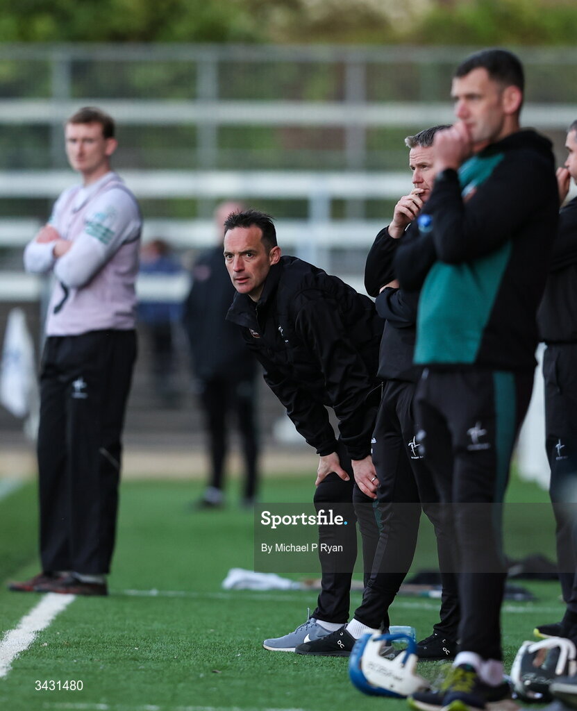 18 April 2026; Kildare manager Brian Dowling during the Leinster GAA Senior Hurling Championship Round 1 match between Kildare and Wexford at Cedral St Conleth's Park in Newbridge, Kildare. Photo by Michael P Ryan/Sportsfile