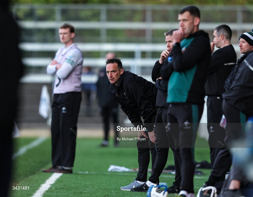 18 April 2026; Kildare manager Brian Dowling during the Leinster GAA Senior Hurling Championship Round 1 match between Kildare and Wexford at Cedral St Conleth's Park in Newbridge, Kildare. Photo by Michael P Ryan/Sportsfile