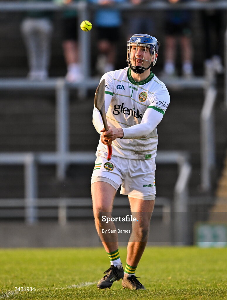 18 April 2026; Offaly goalkeeper Liam Hoare during the Leinster GAA Senior Hurling Championship Round 1 match between Offaly and Dublin at Glenisk O'Connor Park in Tullamore, Offaly. Photo by Sam Barnes/Sportsfile