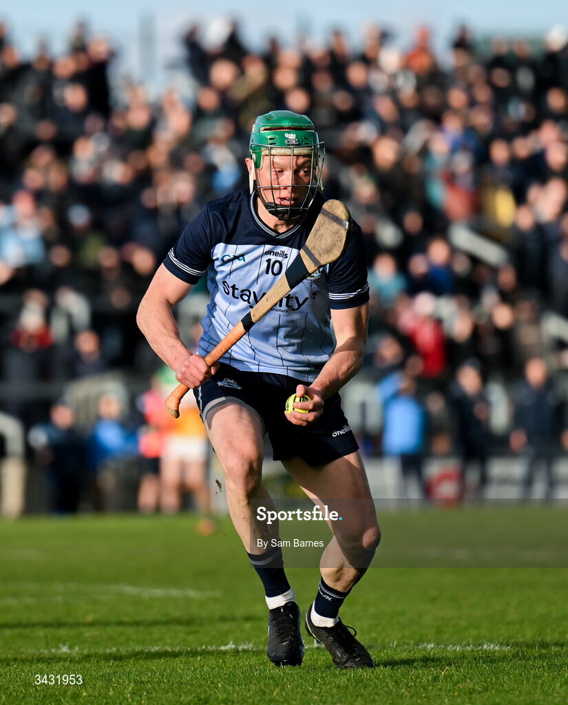 18 April 2026; Fergal Whitely of Dublin during the Leinster GAA Senior Hurling Championship Round 1 match between Offaly and Dublin at Glenisk O'Connor Park in Tullamore, Offaly. Photo by Sam Barnes/Sportsfile