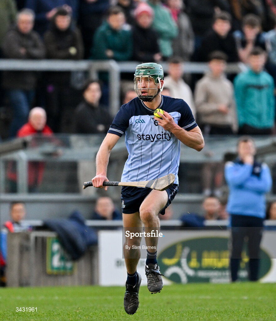 18 April 2026; Chris Crummey of Dublin during the Leinster GAA Senior Hurling Championship Round 1 match between Offaly and Dublin at Glenisk O'Connor Park in Tullamore, Offaly. Photo by Sam Barnes/Sportsfile