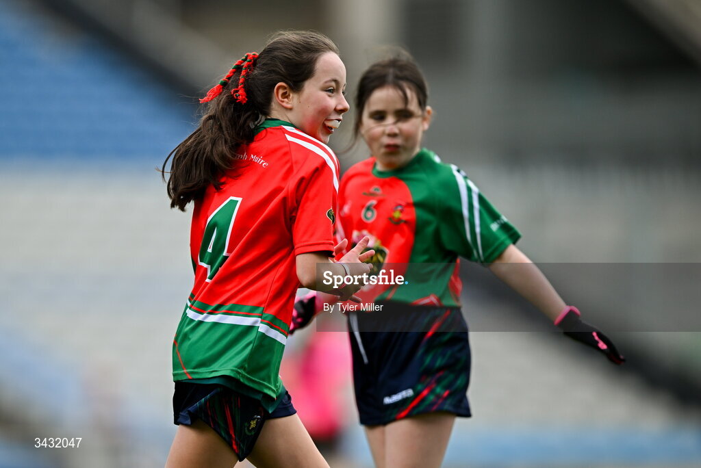 19 April 2026; Action from the 2026 LGFA Under 10 Go Games Festival Day at Croke Park in Dublin. Photo by Tyler Miller/Sportsfile