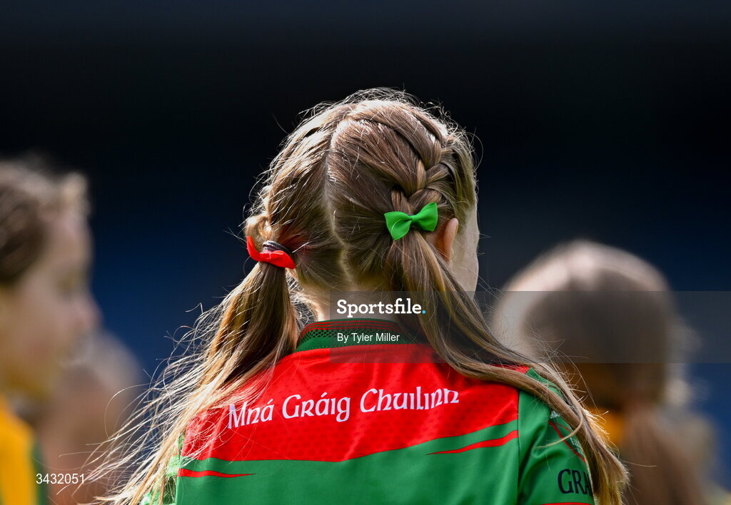 19 April 2026; Action from the 2026 LGFA Under 10 Go Games Festival Day at Croke Park in Dublin. Photo by Tyler Miller/Sportsfile