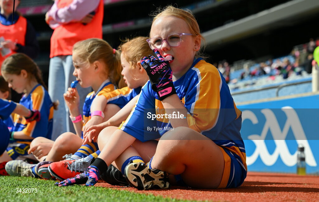 19 April 2026; Action from the 2026 LGFA Under 10 Go Games Festival Day at Croke Park in Dublin. Photo by Tyler Miller/Sportsfile