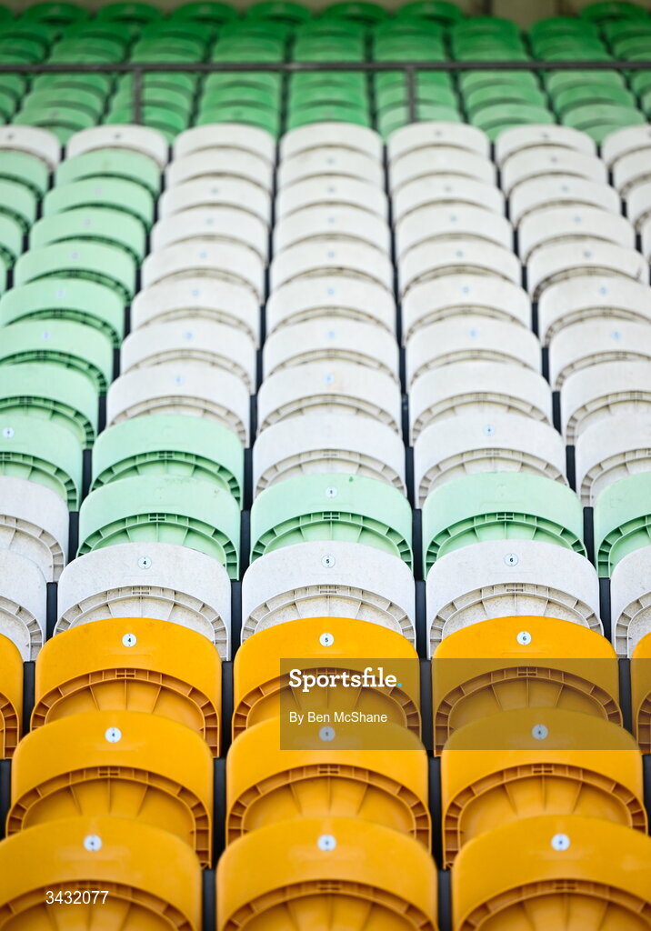 19 April 2026; A general view of Glenisk O'Connor Park before the Leinster GAA Football Senior Championship quarter-final match between Meath and Westmeath at Glenisk O'Connor Park in Tullamore, Offaly. Photo by Ben McShane/Sportsfile