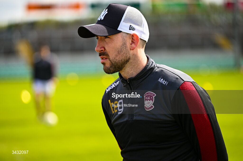 19 April 2026; Westmeath manager Mark McHugh before the Leinster GAA Football Senior Championship quarter-final match between Meath and Westmeath at Glenisk O'Connor Park in Tullamore, Offaly. Photo by Ben McShane/Sportsfile
